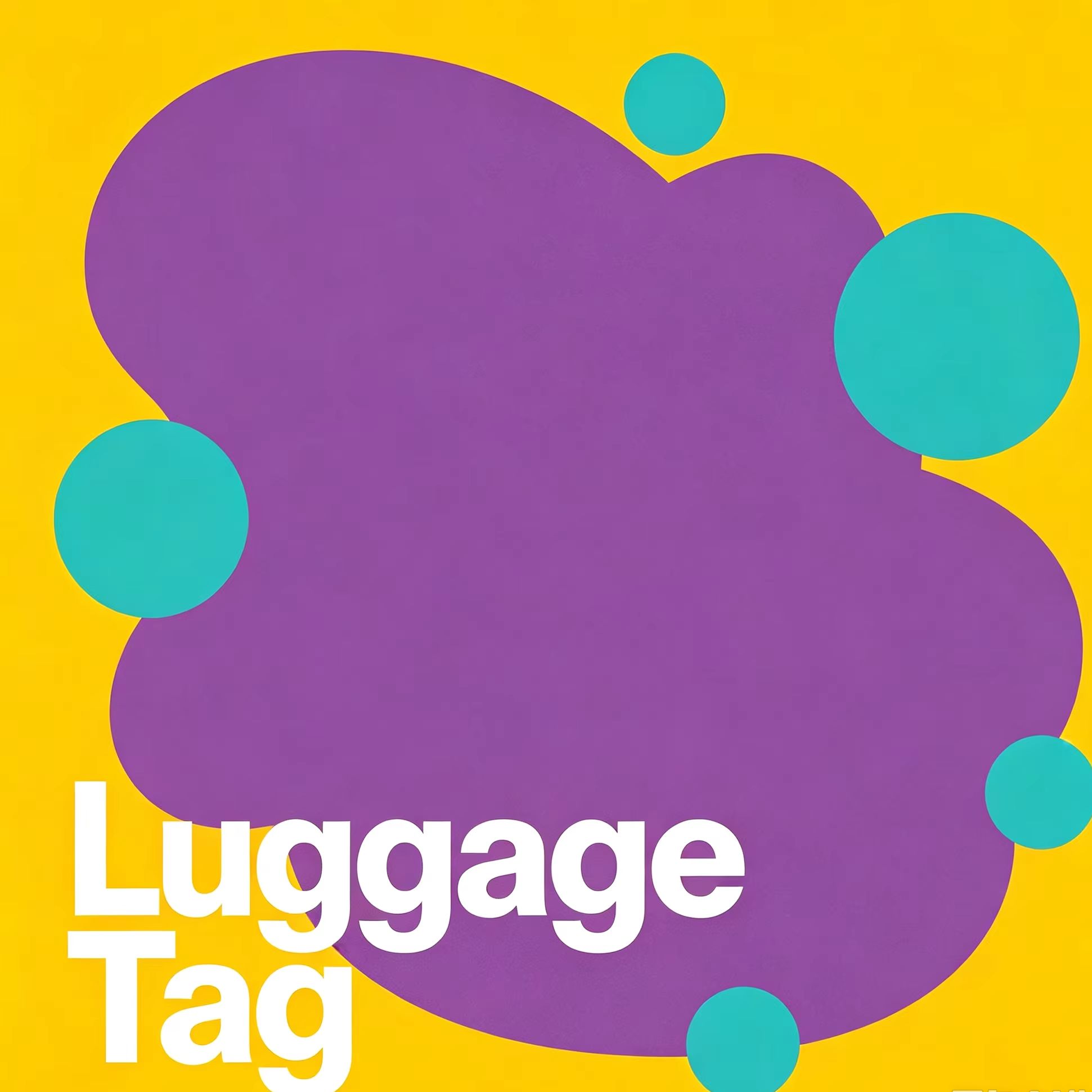 Men Accessories Name - Cute Creative PU Luggage Tag for