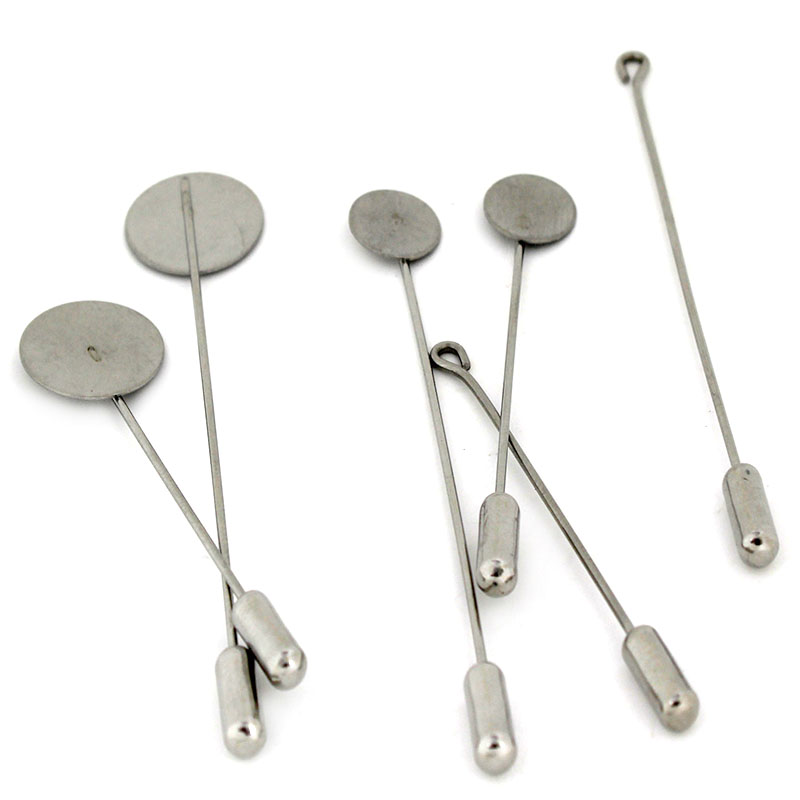 10pcs/Lot 10 15mm Stainless St - Men Accessories Brooch recension och pris