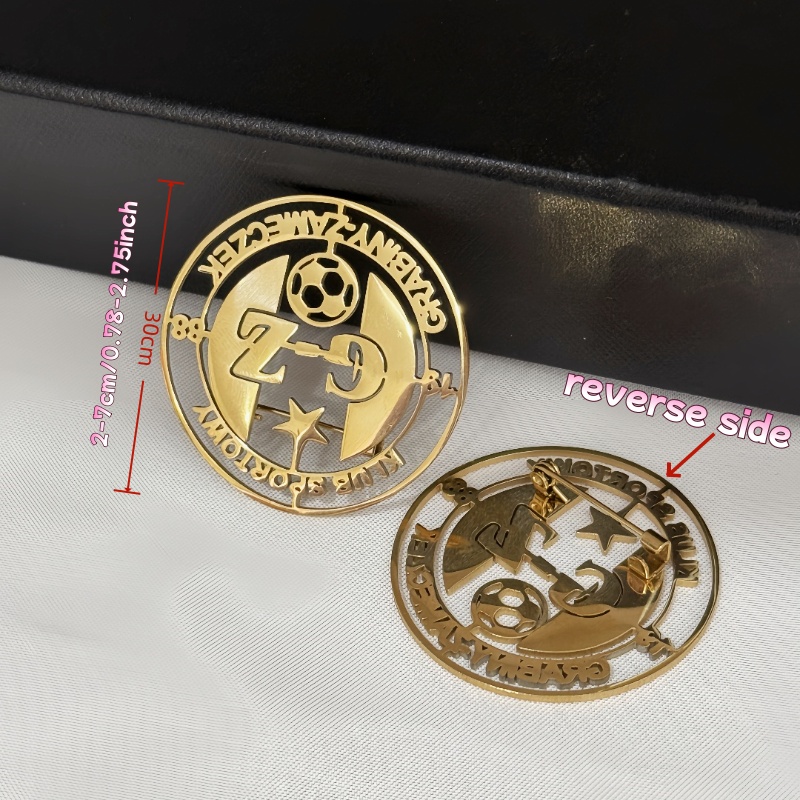 Custom Logo Brooch Simple Crea - Men Accessories Brooch recension och pris