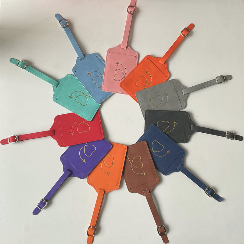 Cute Creative PU Luggage Tag f - Men Accessories Name recension och pris