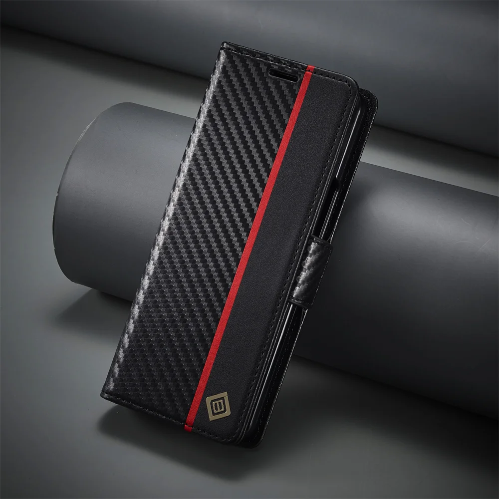 Luxury Carbon Fiber PU Leather - Bifold Leather Wallet recension och pris