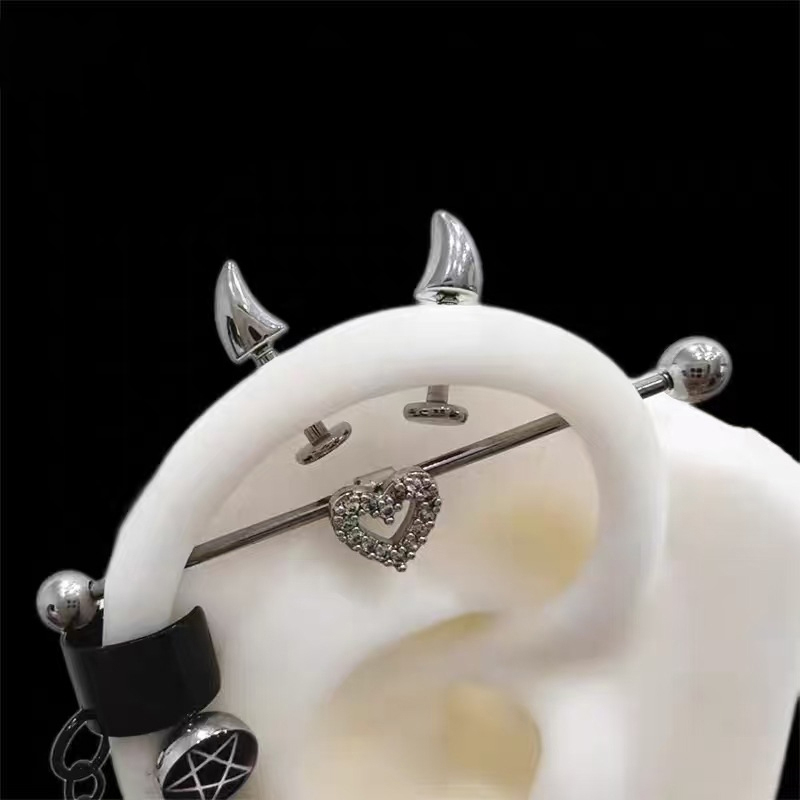 Hot Sale Cute Devil Horn Pierc - Men'S Accessories Jewelry Sale recension och pris