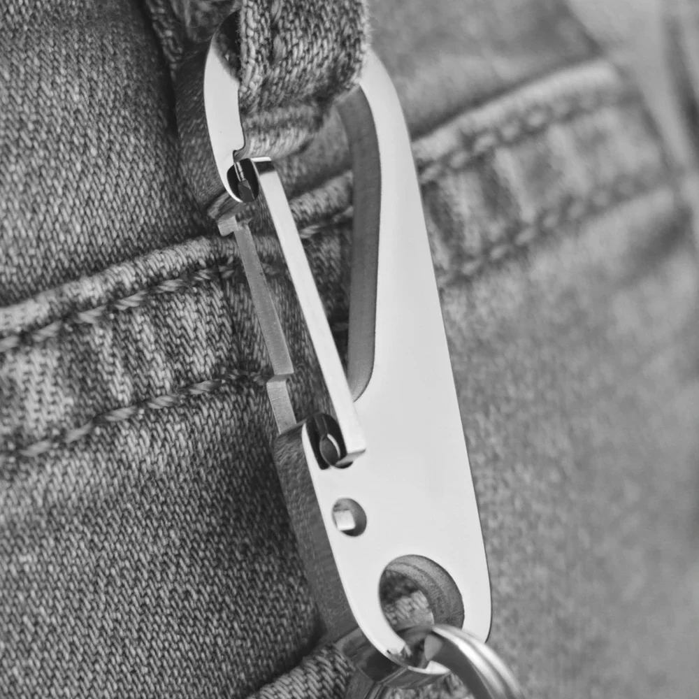 304 Stainless Steel Keyring Pe - Men Accessories Silver recension och pris