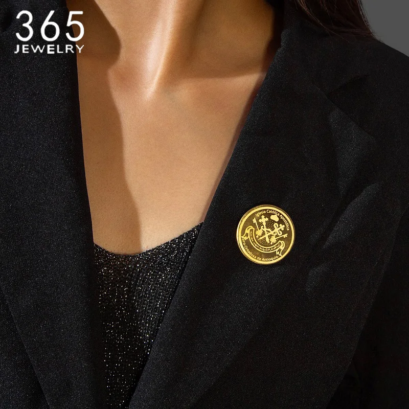 Customizable Personalized Logo - Men Accessories Brooch recension och pris