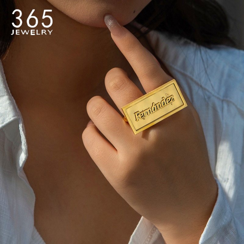 Fashion Custom Name Rings Stai - Men Accessories For Wedding recension och pris