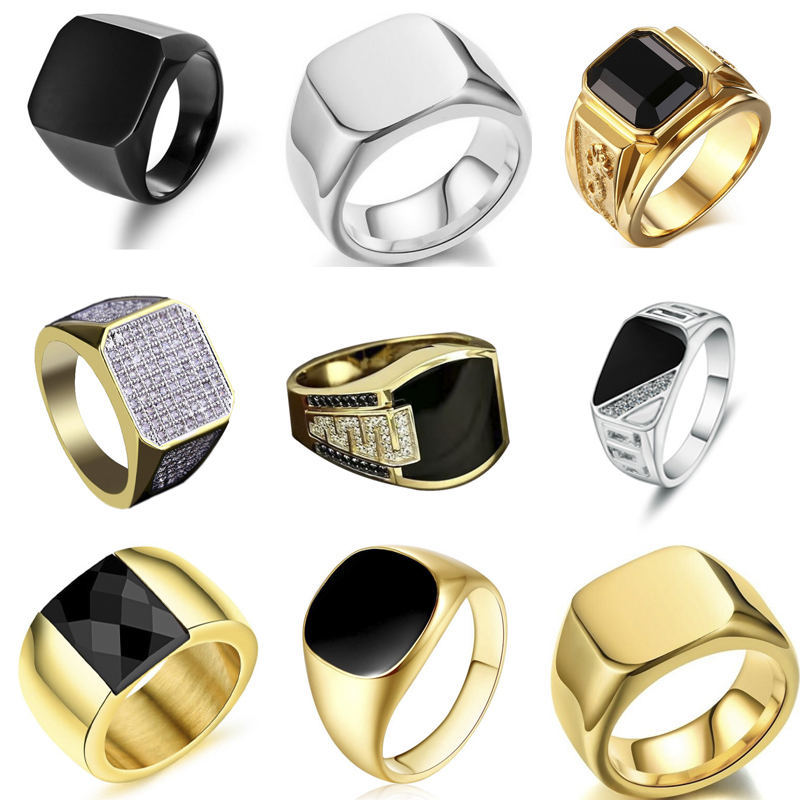 New 2025 Metal Glossy Rings fo - Men'S Accessories Jewelry Sale recension och pris