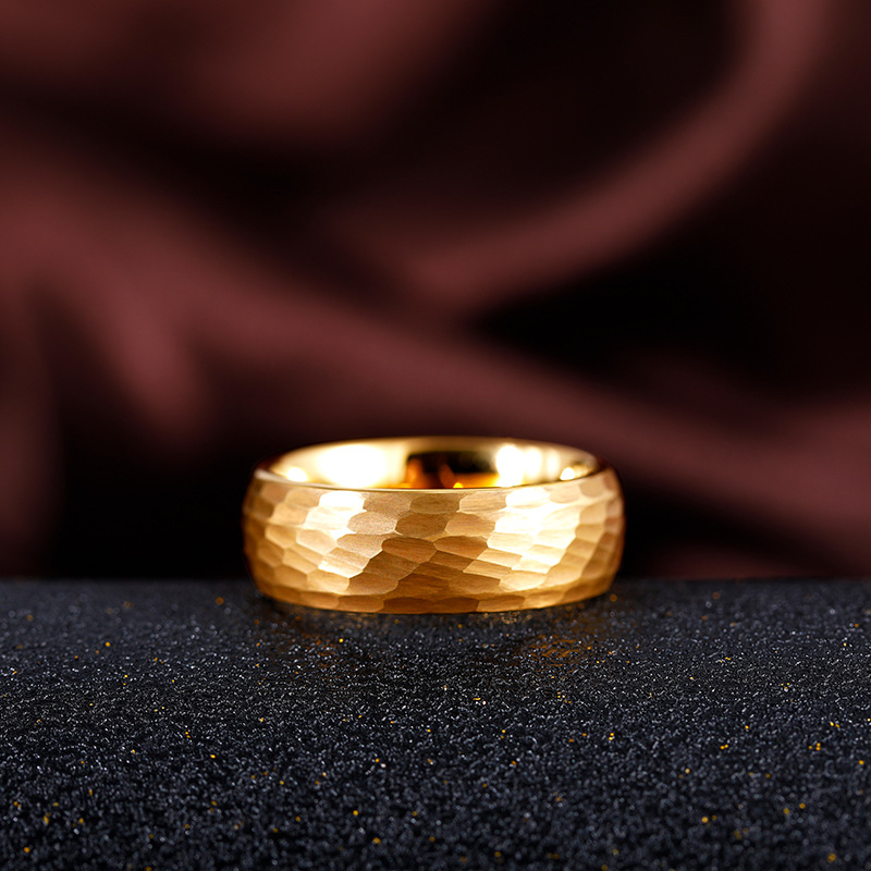 Hammered Multi-faceted Titaniu - Men Accessories For Wedding recension och pris