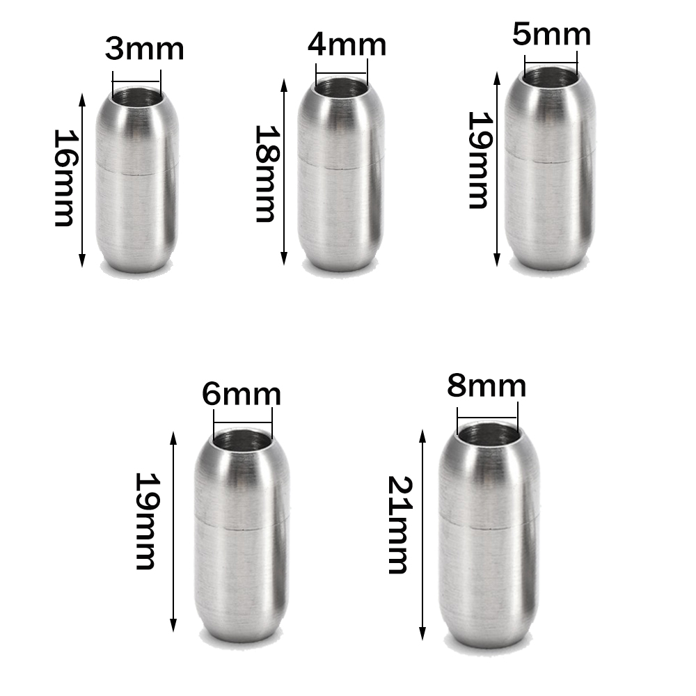 2pcs Stainless Steel Magnetic  - Young Men'S Accessories recension och pris