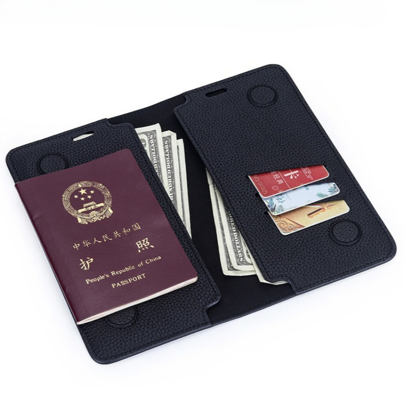 Slim Minimalist Passport Walle - Bifold Leather Wallet recension och pris