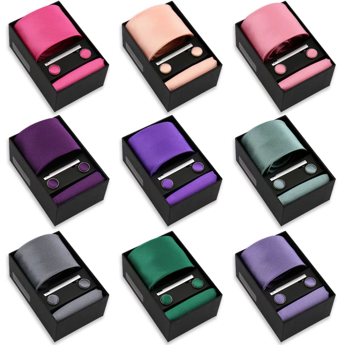 Brand Fashion Solid Color Tie  - Men'S Accessories Gift Set Branded recension och pris