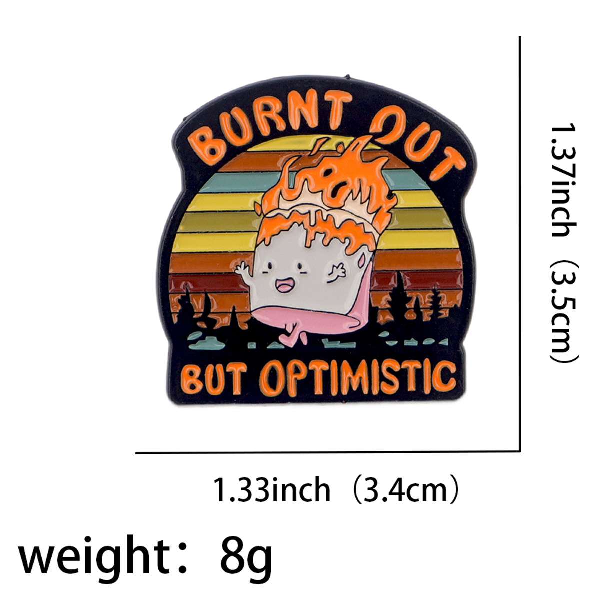 Fire Badges Enamel Pin Brooche - Men Accessories Brooch recension och pris