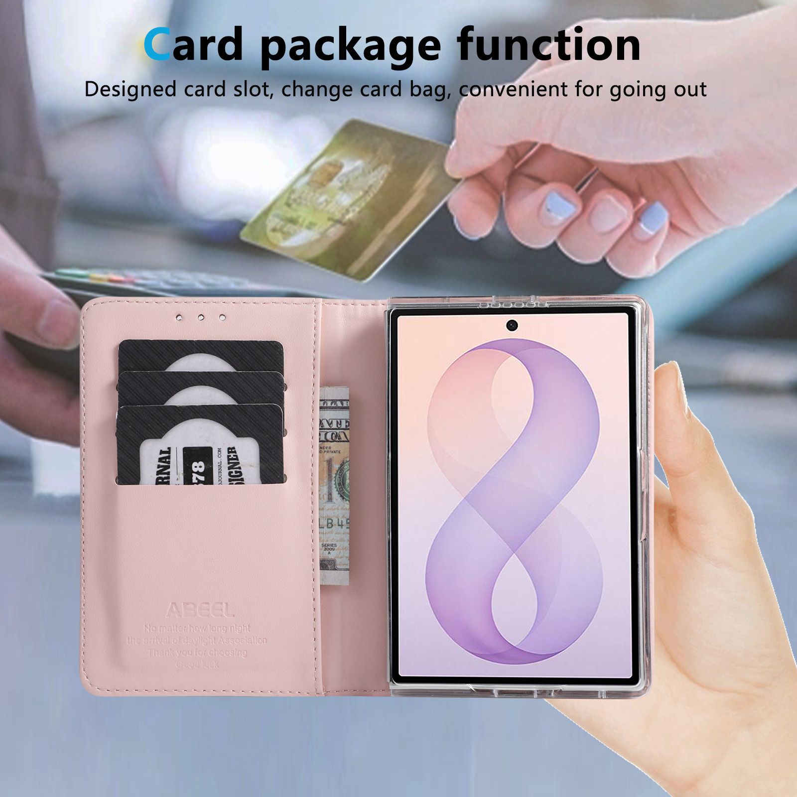 Flip Cards Solt Wallet Skin Fe - Bifold Leather Wallet recension och pris
