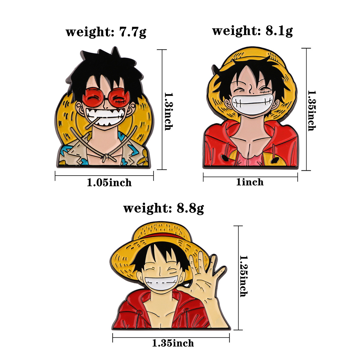 Pirate Adventure Anime Enamel  - Men Accessories Brooch recension och pris