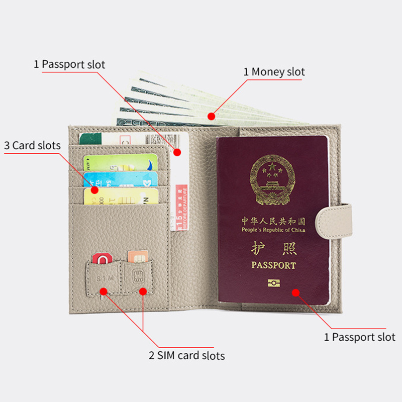 Genuine Cow Leather Passport H - Bifold Leather Wallet recension och pris