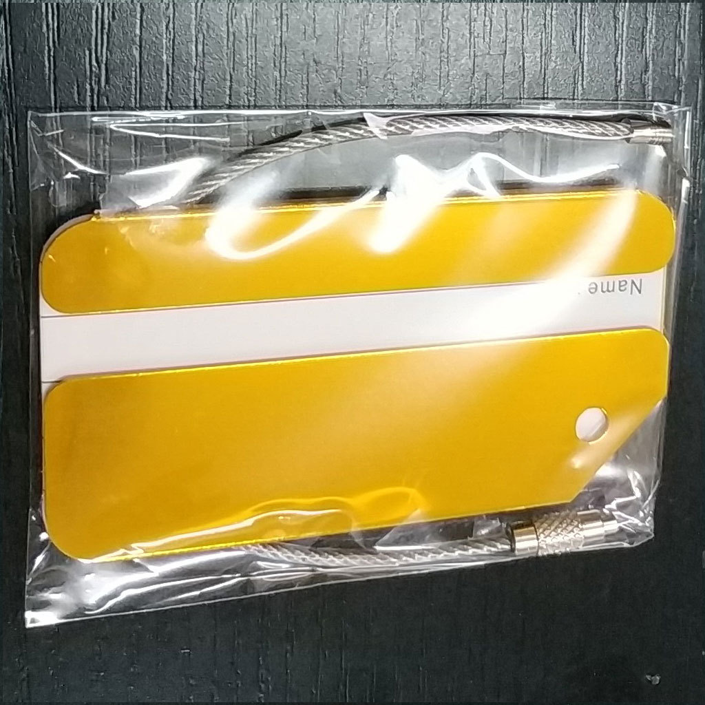 1Pc Aluminum Metal Luggage Tag - Men Accessories Name recension och pris