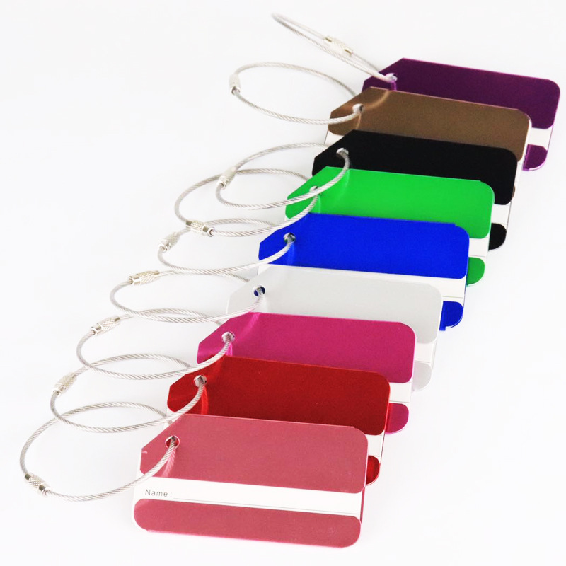 1Pc Aluminum Metal Luggage Tag - Men Accessories Name recension och pris