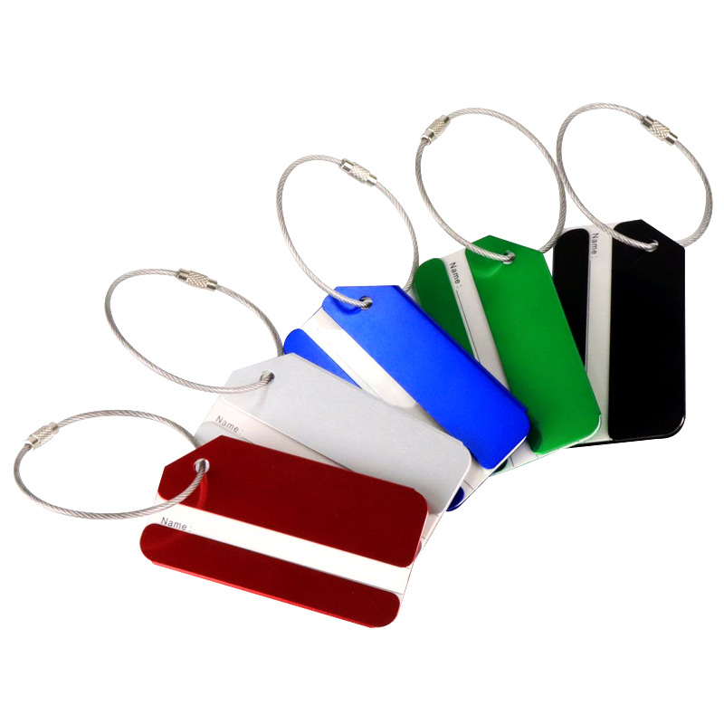 1Pc Aluminum Metal Luggage Tag - Men Accessories Name recension och pris