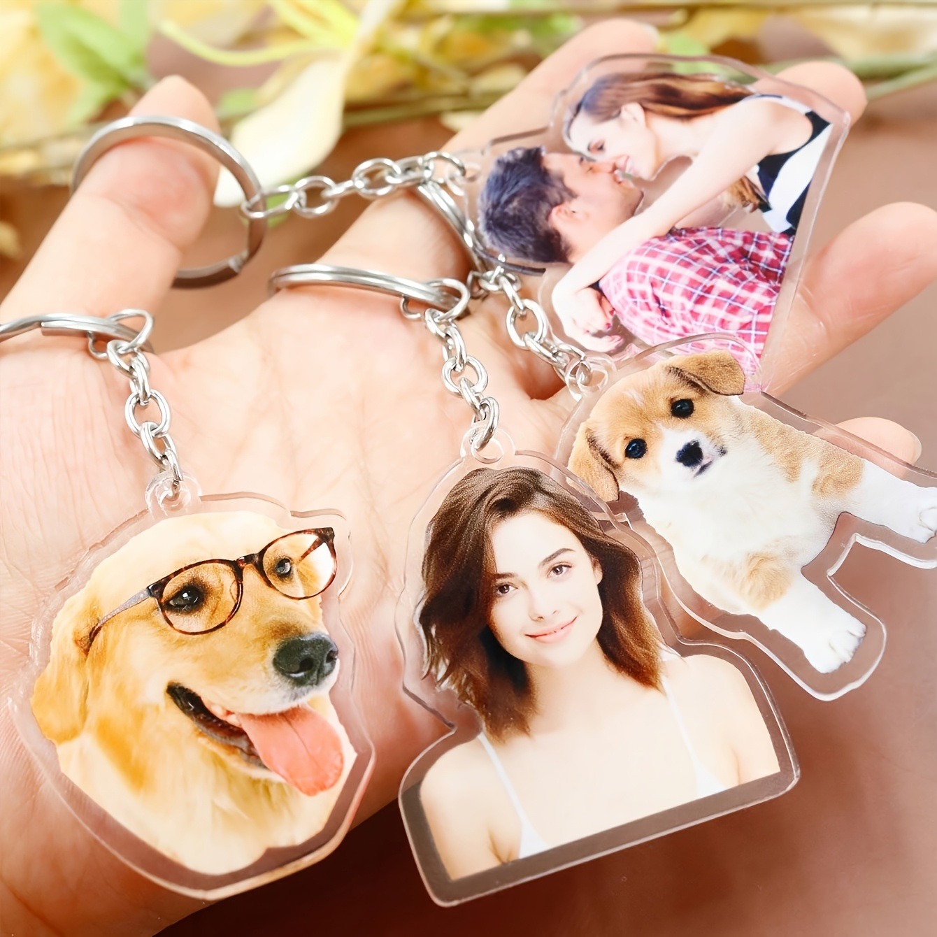 1 Custom Photo Acrylic Keychai - Men Keychain Accessories recension och pris
