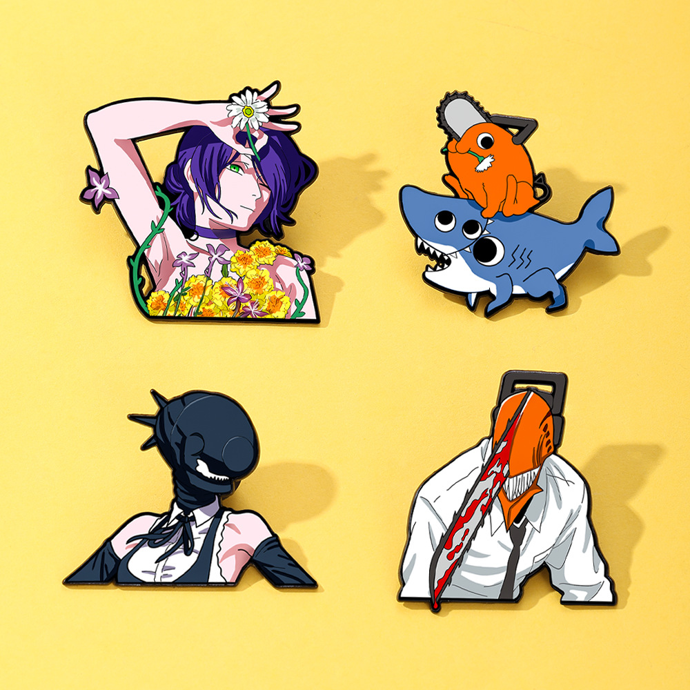 4pcs Animal Manga Characters E - Men'S Accessories Jewelry Sale recension och pris