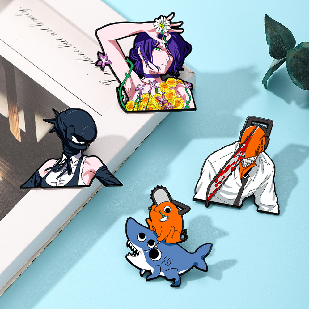 4pcs Animal Manga Characters E - Men'S Accessories Jewelry Sale recension och pris