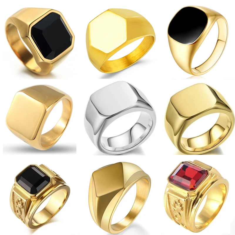 Biker Punk Style Rings for Men - Men'S Accessories Jewelry Sale recension och pris