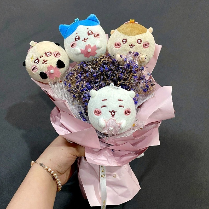 Sakura Series Plush Keychain C - Men Keychain Accessories recension och pris