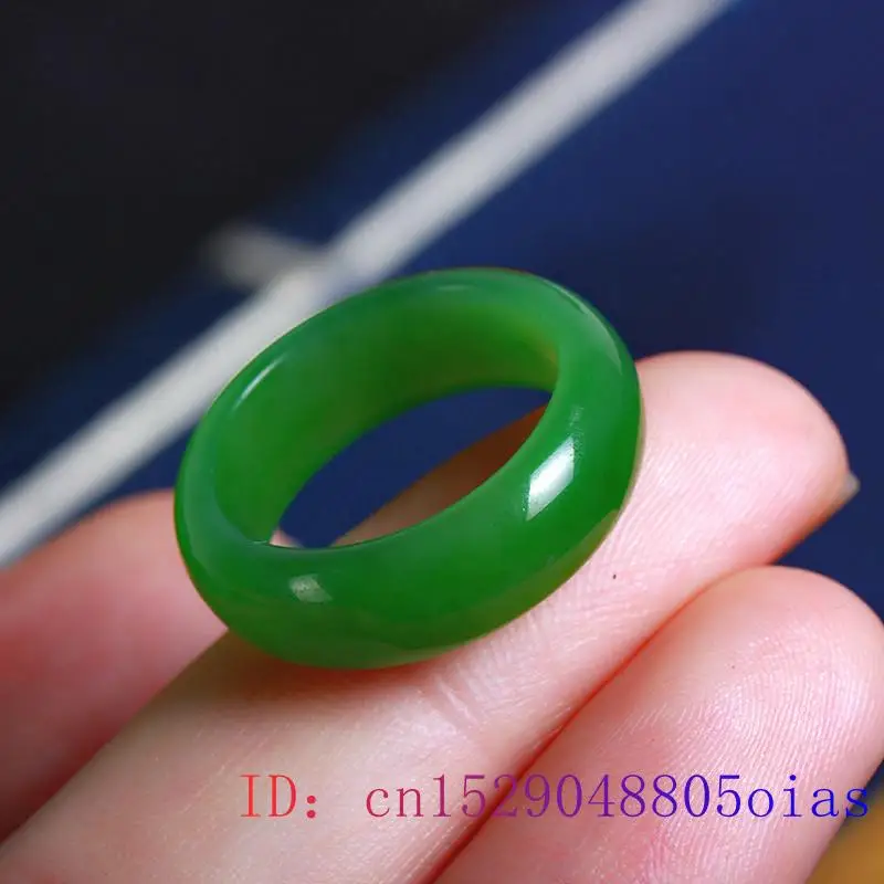 Natural Green Hetian Jade Ring - Men Accessories For Wedding recension och pris